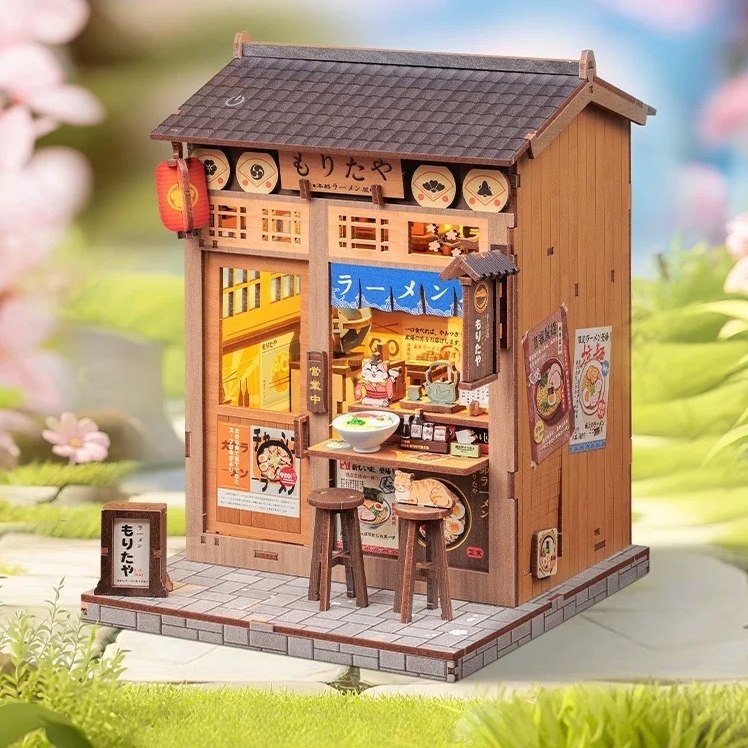 Japanese Ramen Shop DIY Miniature House Kit | Morita-Ya