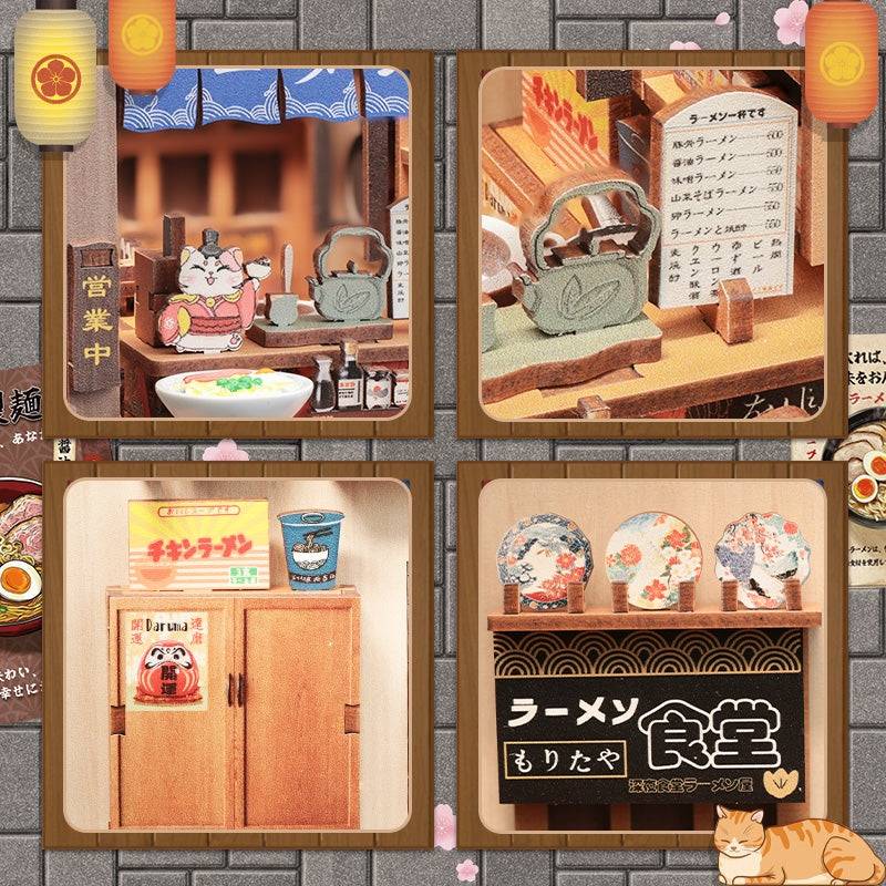Japanese Ramen Shop DIY Miniature House Kit | Morita-Ya