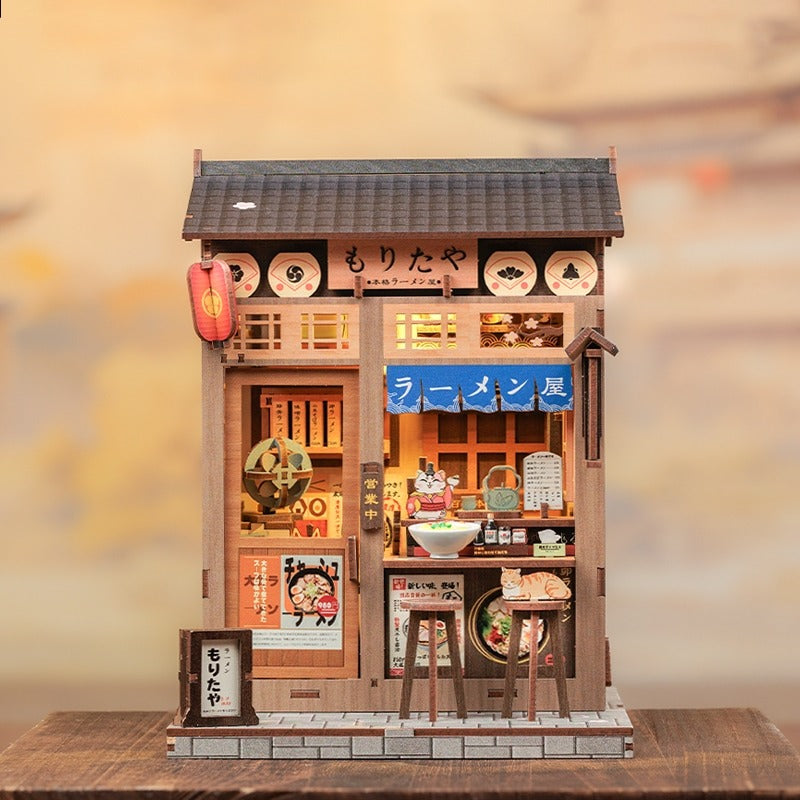 Japanese Ramen Shop DIY Miniature House Kit | Morita-Ya