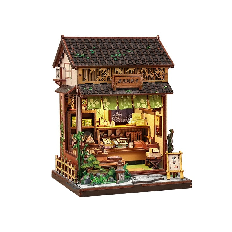 Japanese Sweet Shop DIY Miniature House Kit | Kanmi-dokoro Kurihara