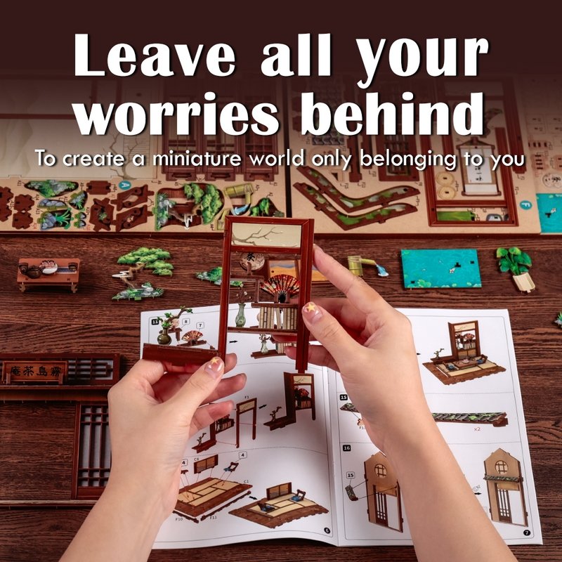 Japanese Tea House DIY Miniature House Kit | Kirishima Cha-an