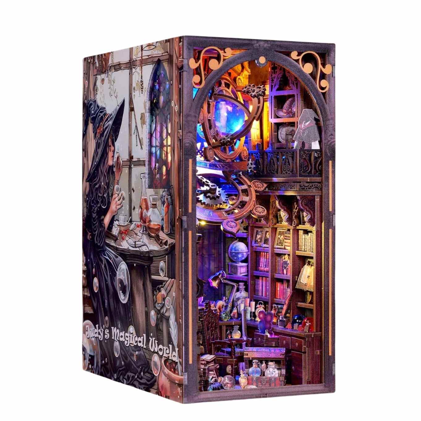 Judy's Magic World DIY Wooden Book Nook Kit | Double-Sided