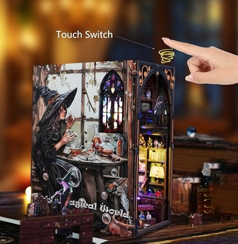 Judy's Magic World DIY Wooden Book Nook Kit | Double-Sided