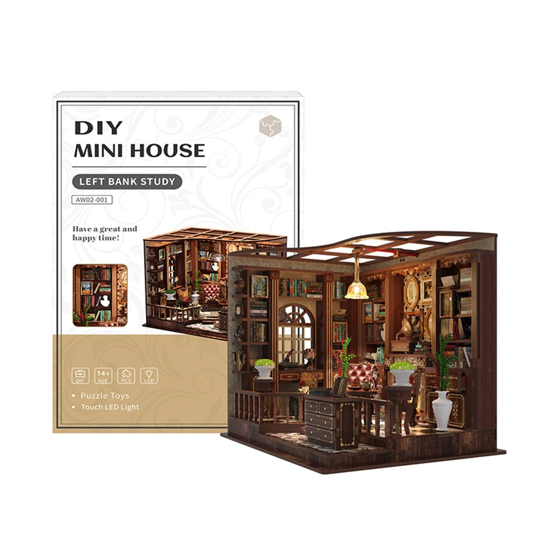 Left Bank Study Room DIY Miniature House Kit