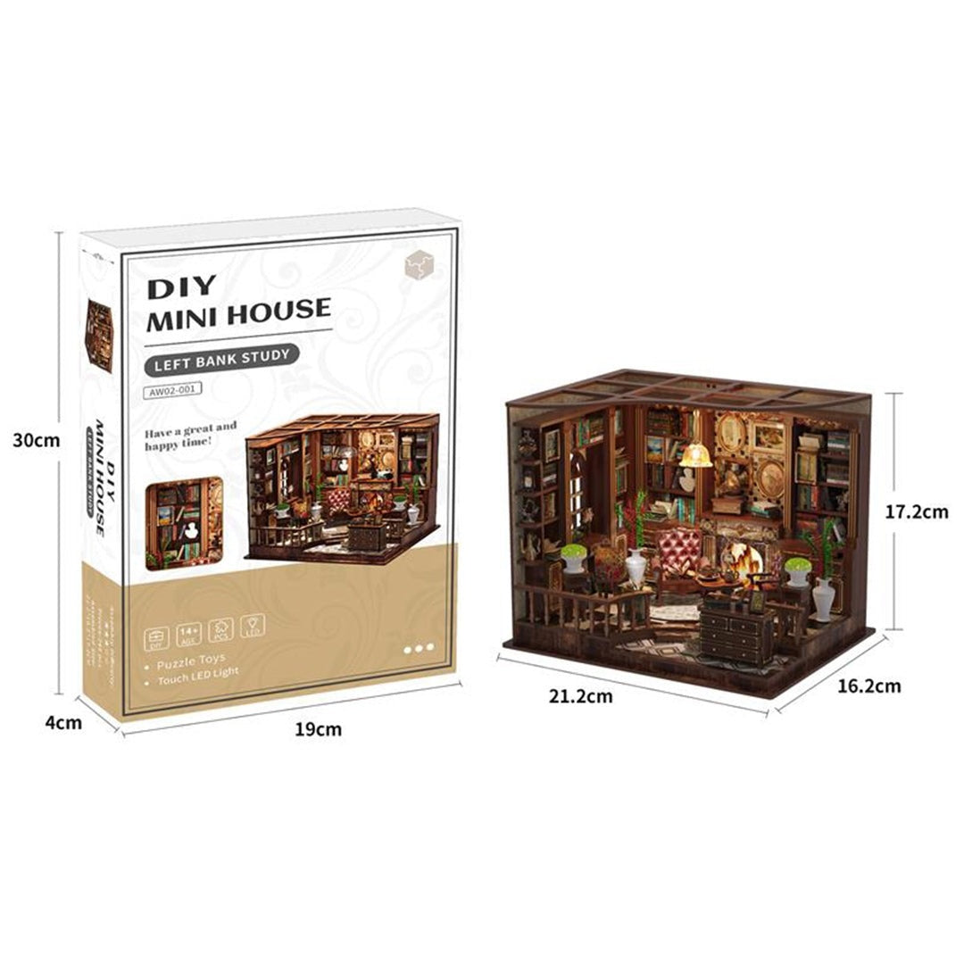Left Bank Study Room DIY Miniature House Kit