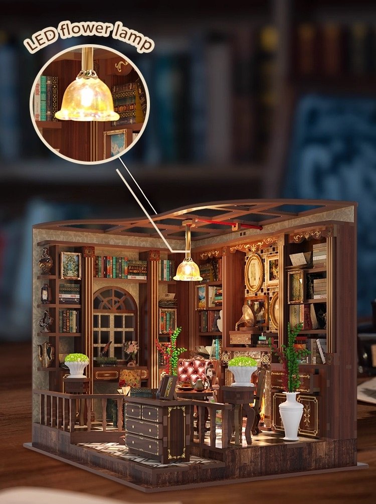 Left Bank Study Room DIY Miniature House Kit