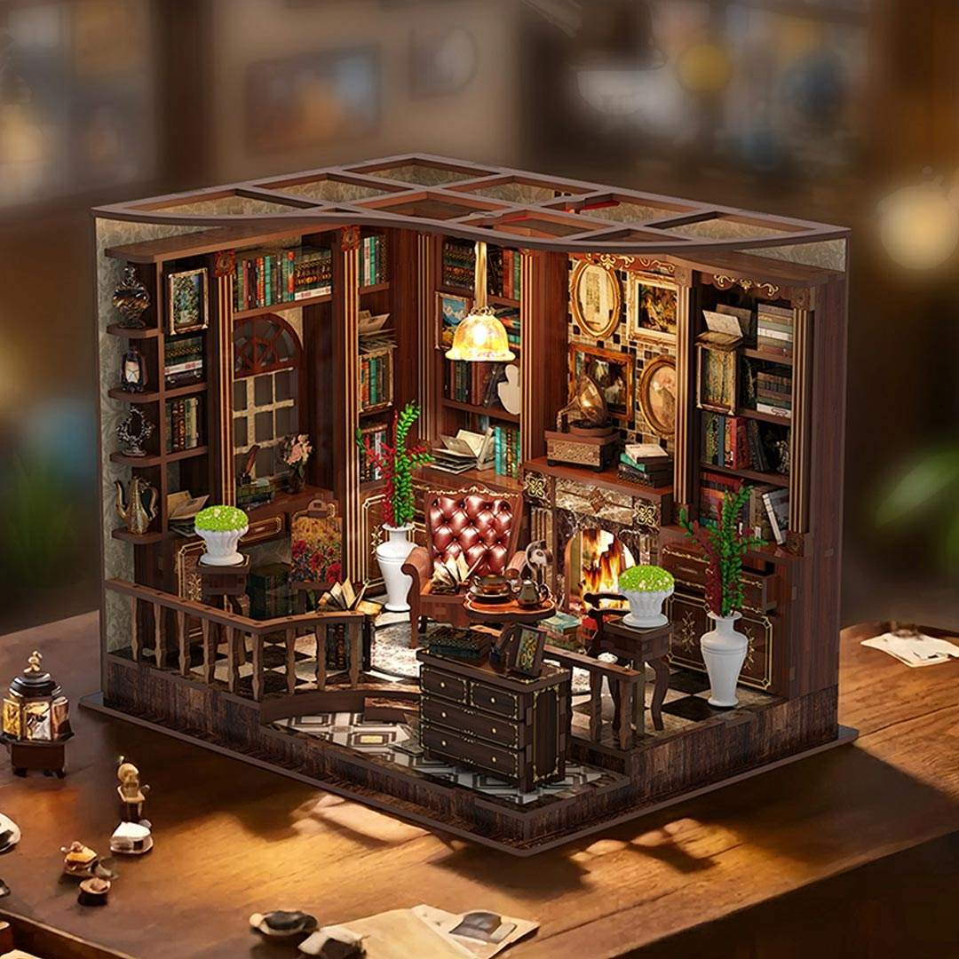 Left Bank Study Room DIY Miniature House Kit