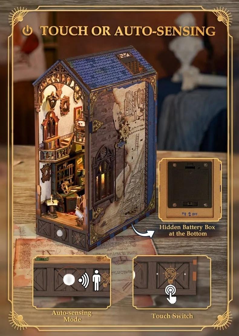 Leonardo Da Vinci DIY Book Nook Kit