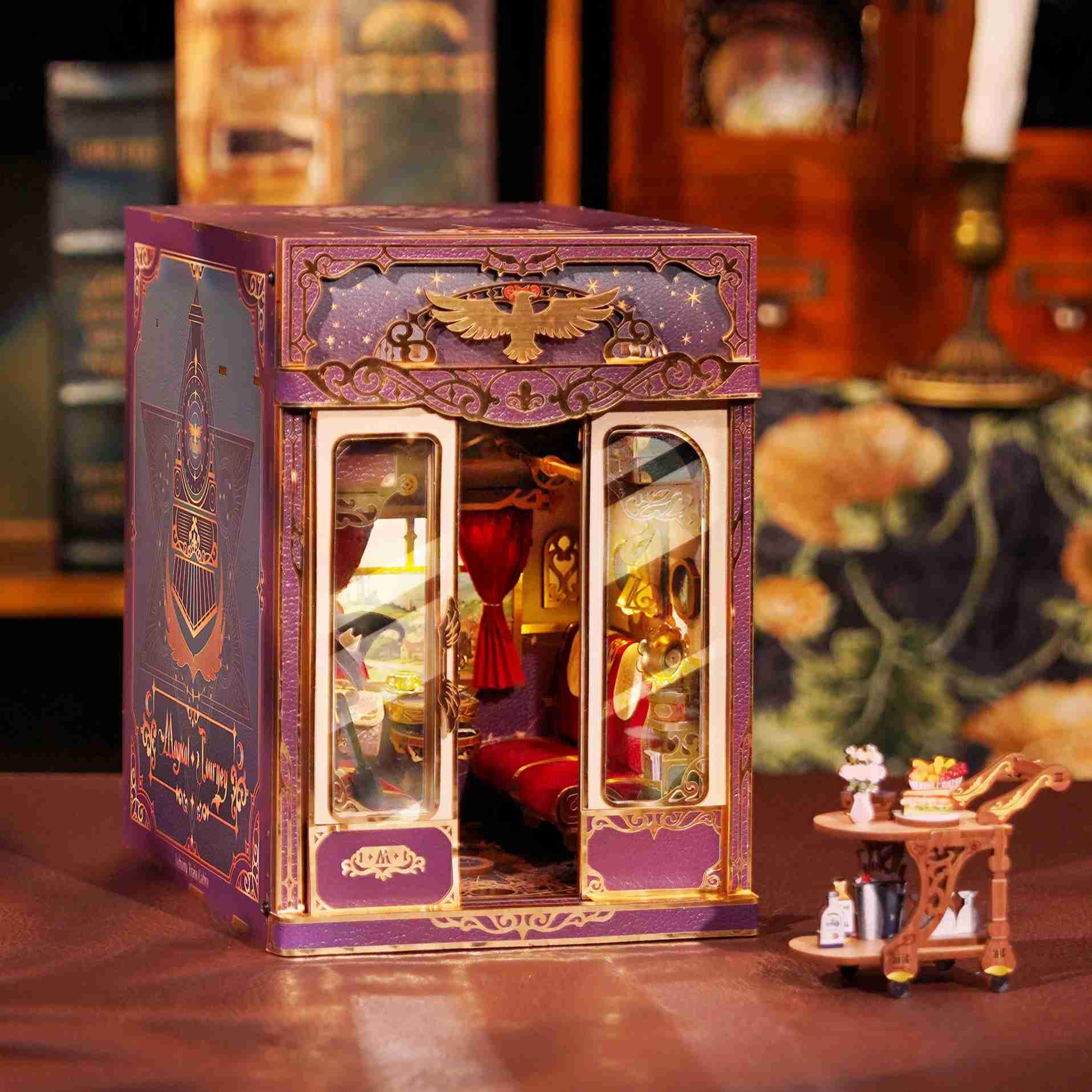 Magical Journey Train Cabin DIY Book Nook Kit | Motion Scene
