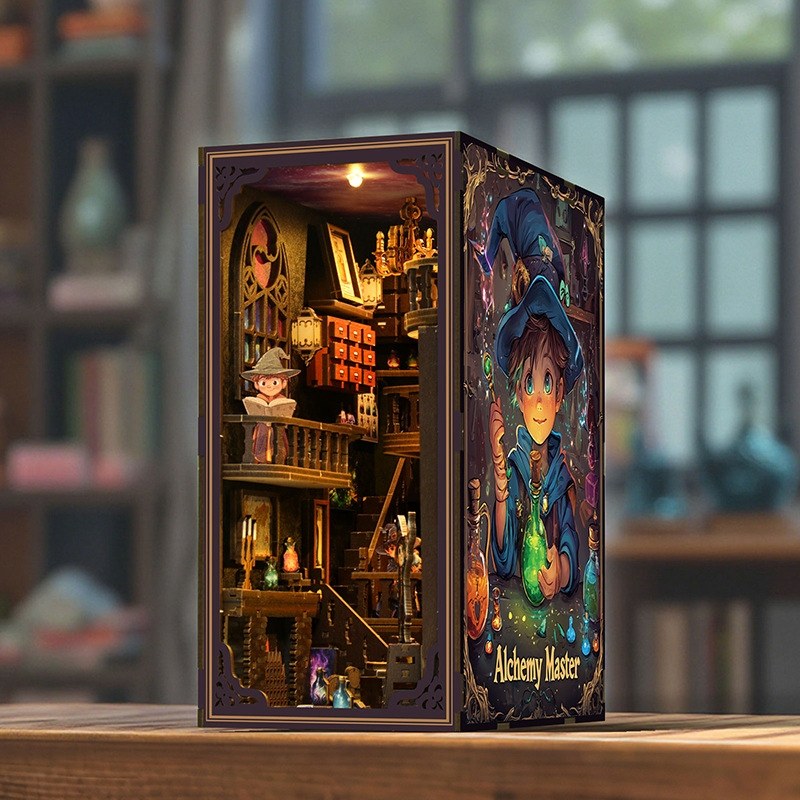 Master Alchemist DIY Book Nook Kit | Bookshelf Insert