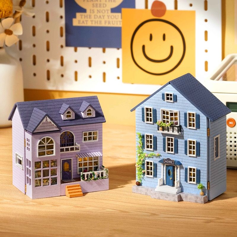 Happy House DIY Miniature House Kit | Mini House Series