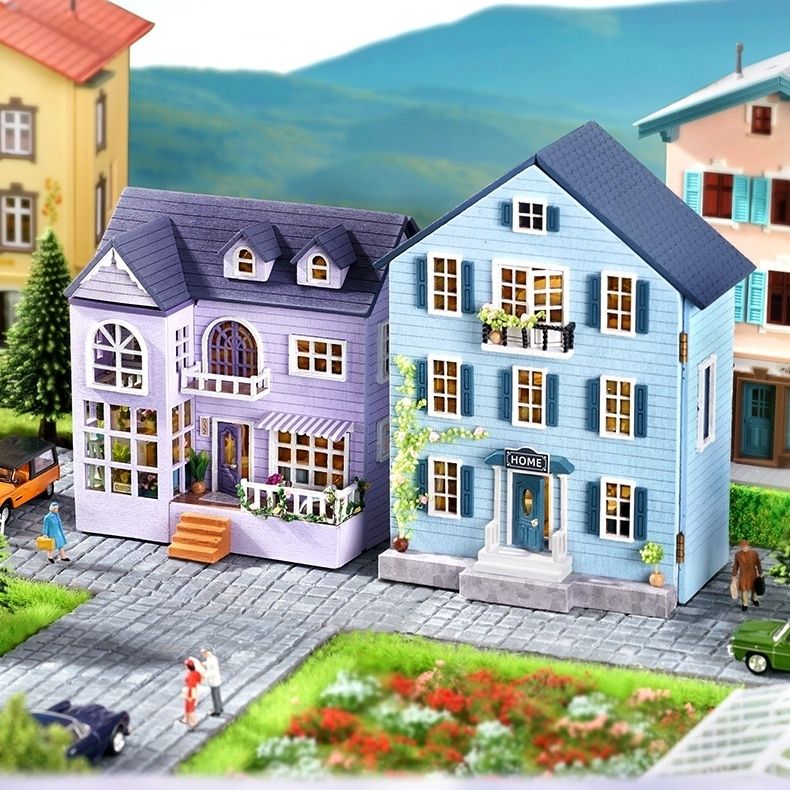 Happy House DIY Miniature House Kit | Mini House Series