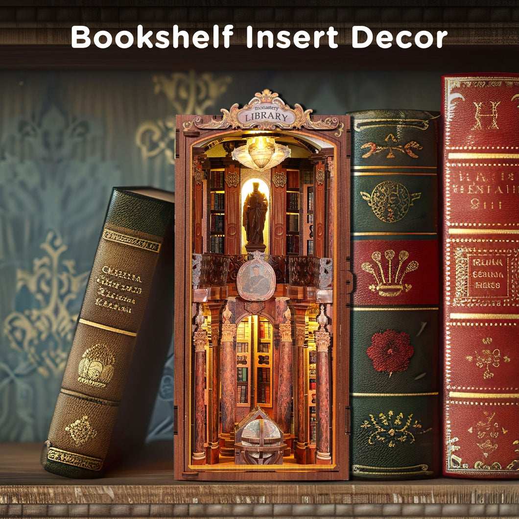 Monastery Library DIY Wooden Book Nook Kit
