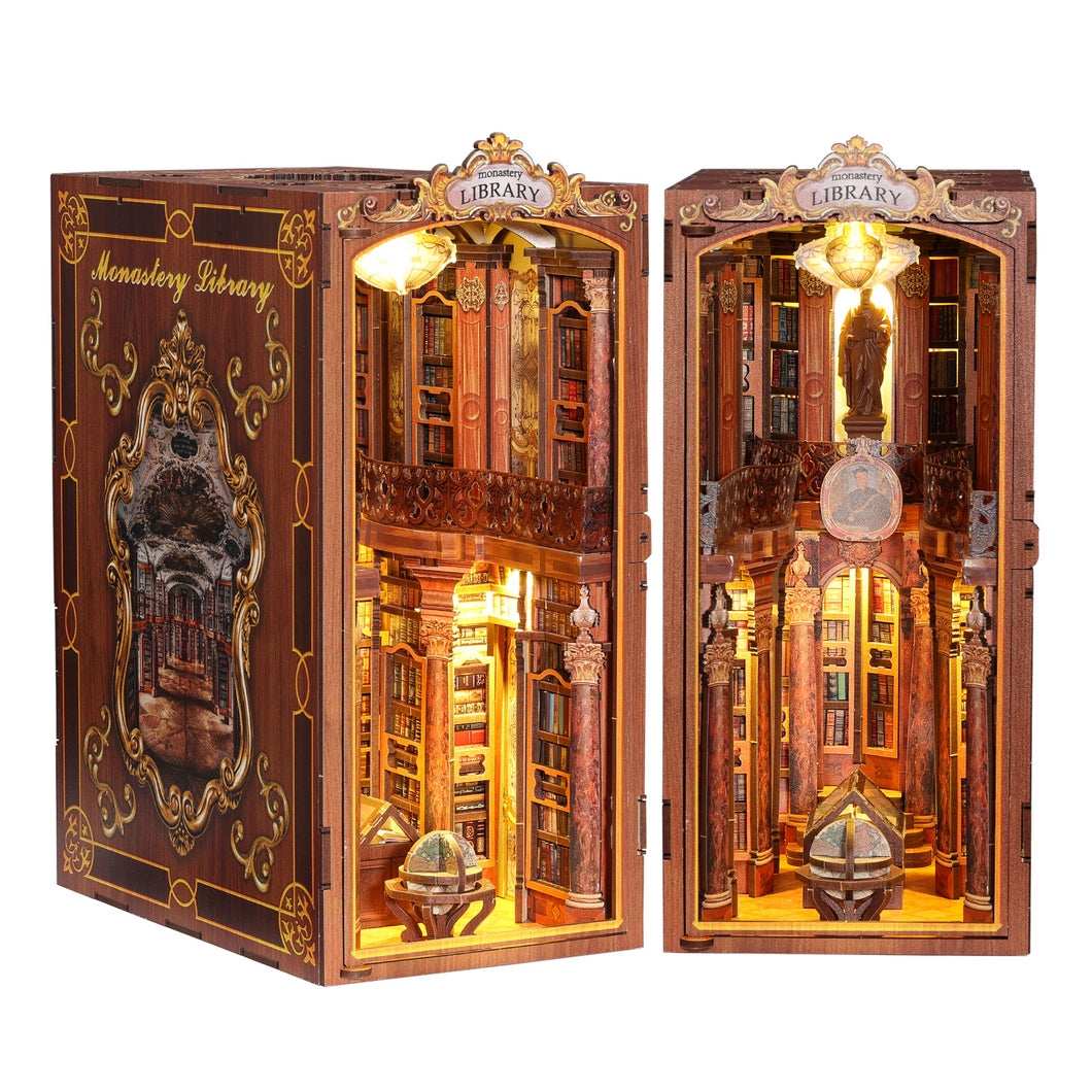 Monastery Library DIY Wooden Book Nook Kit