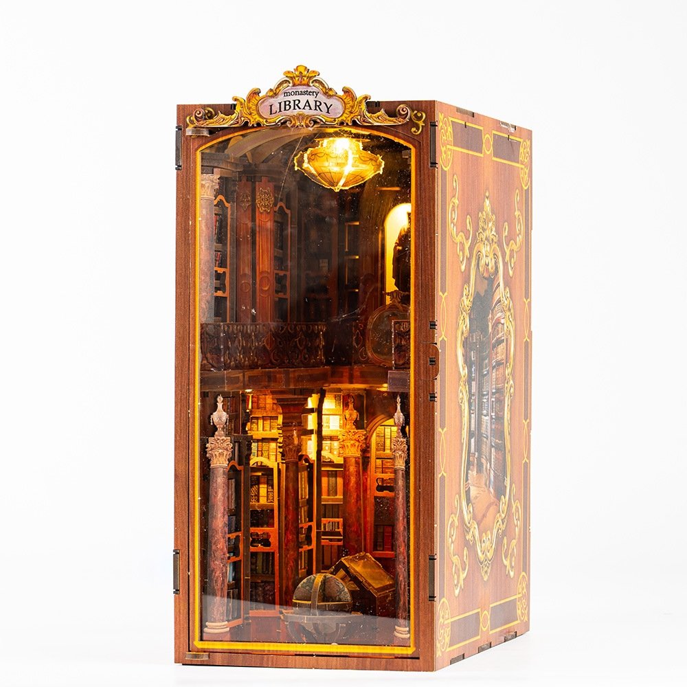 Monastery Library DIY Wooden Book Nook Kit