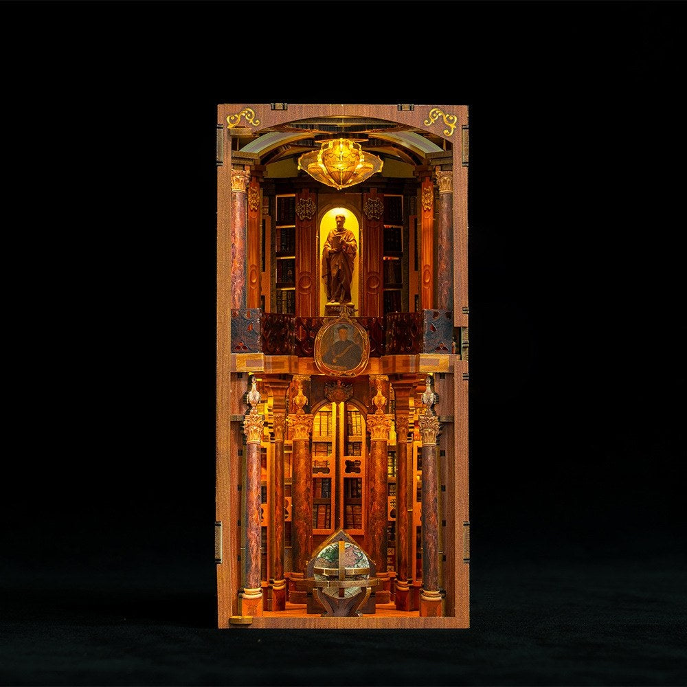 Monastery Library DIY Wooden Book Nook Kit