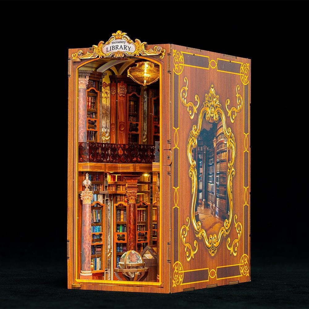 Monastery Library DIY Wooden Book Nook Kit