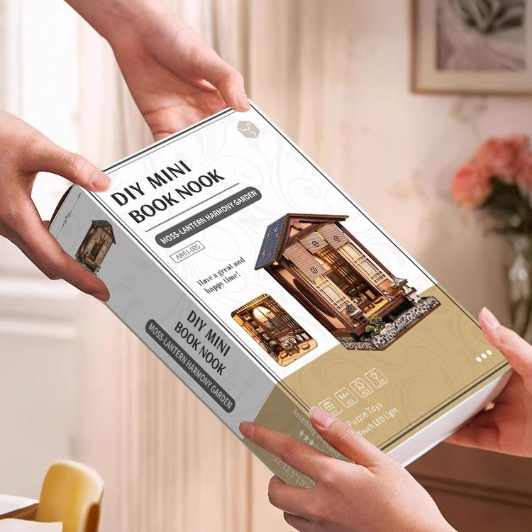 Moss Lantern Zen Garden DIY Book Nook Kit