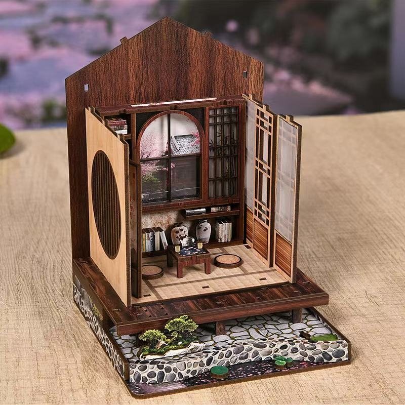 Moss Lantern Zen Garden DIY Book Nook Kit