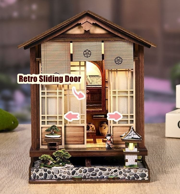 Moss Lantern Zen Garden DIY Book Nook Kit