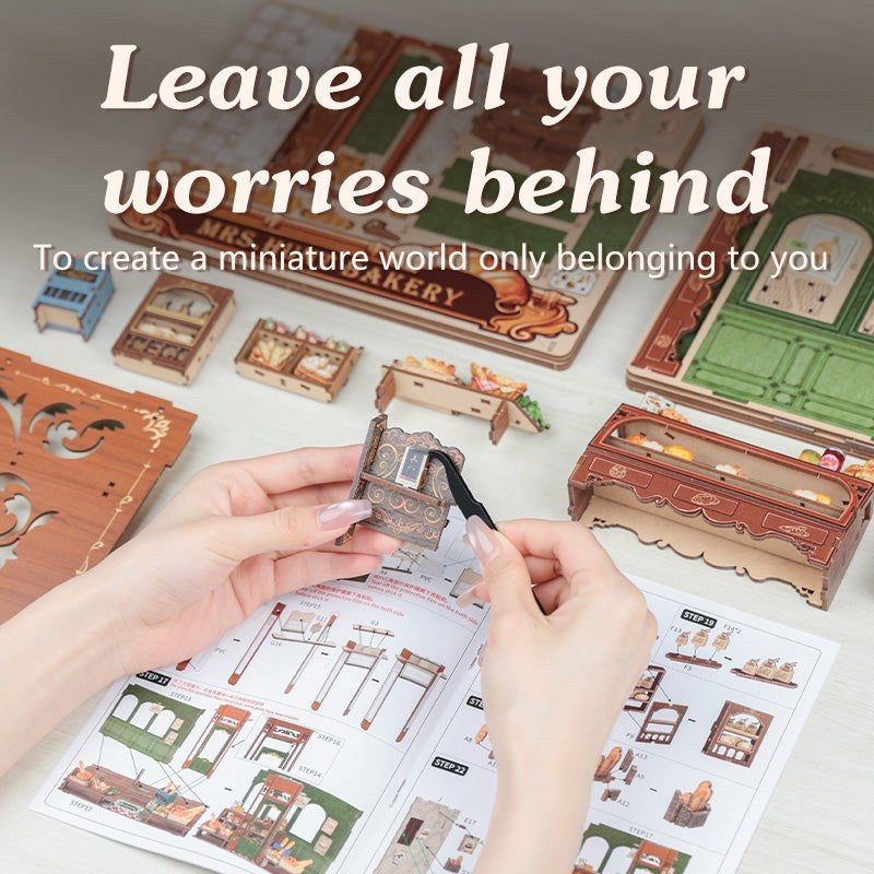 Mrs. Hunt’s Bakery Shop DIY Dollhouse Kit