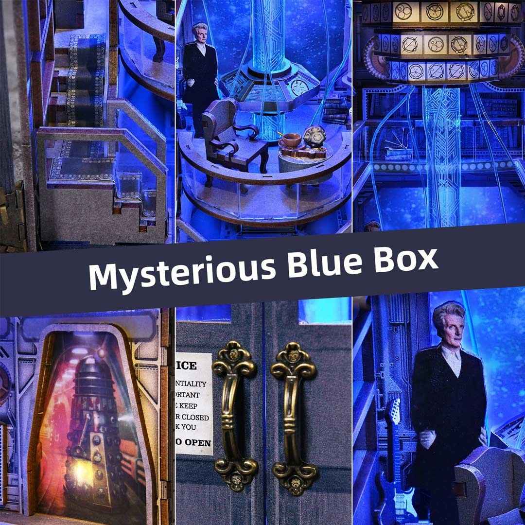 Mysterious Blue Box DIY Book Nook Kit