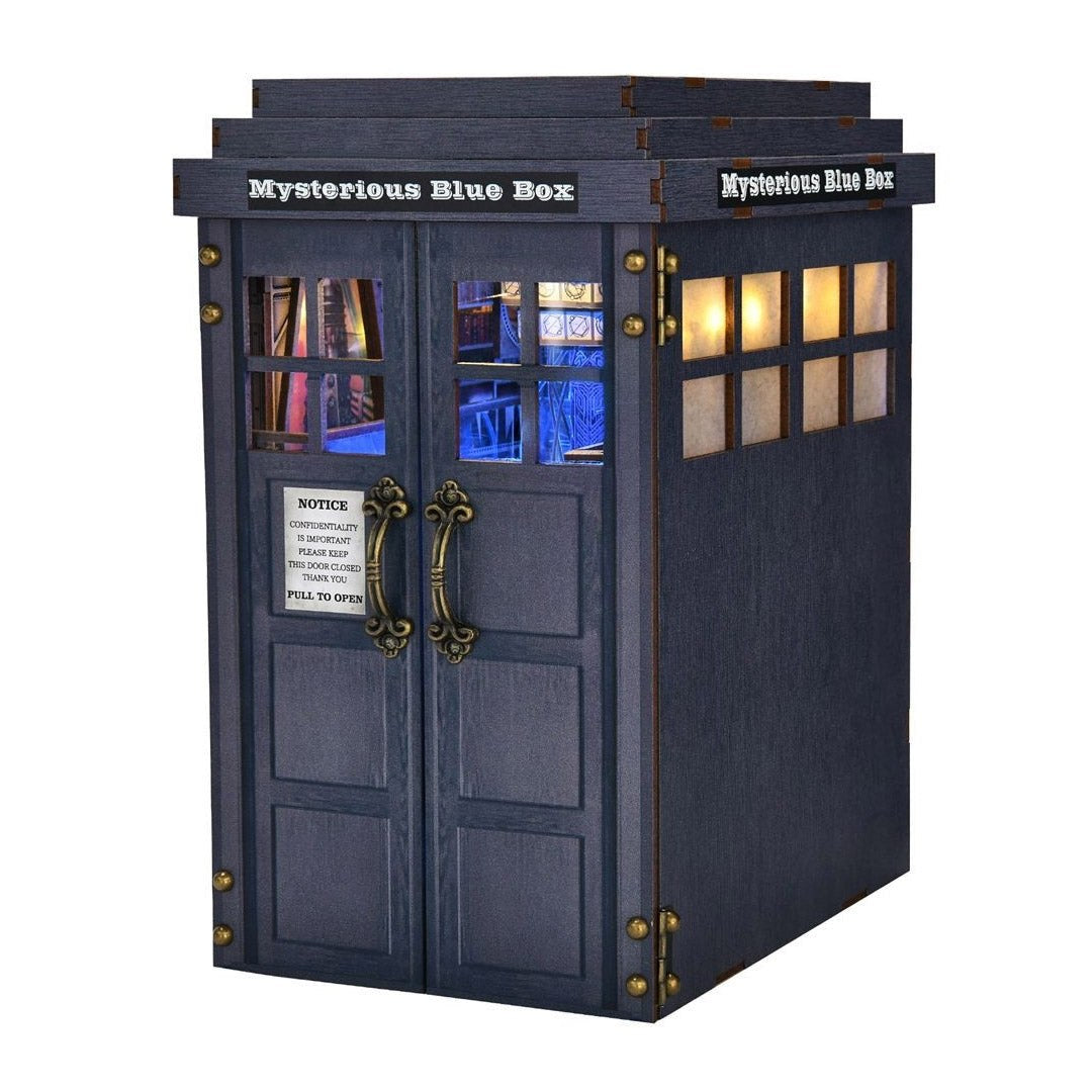 Mysterious Blue Box DIY Book Nook Kit