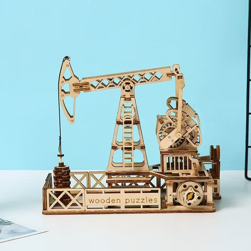 Oil Derrick 3D Wooden Puzzle