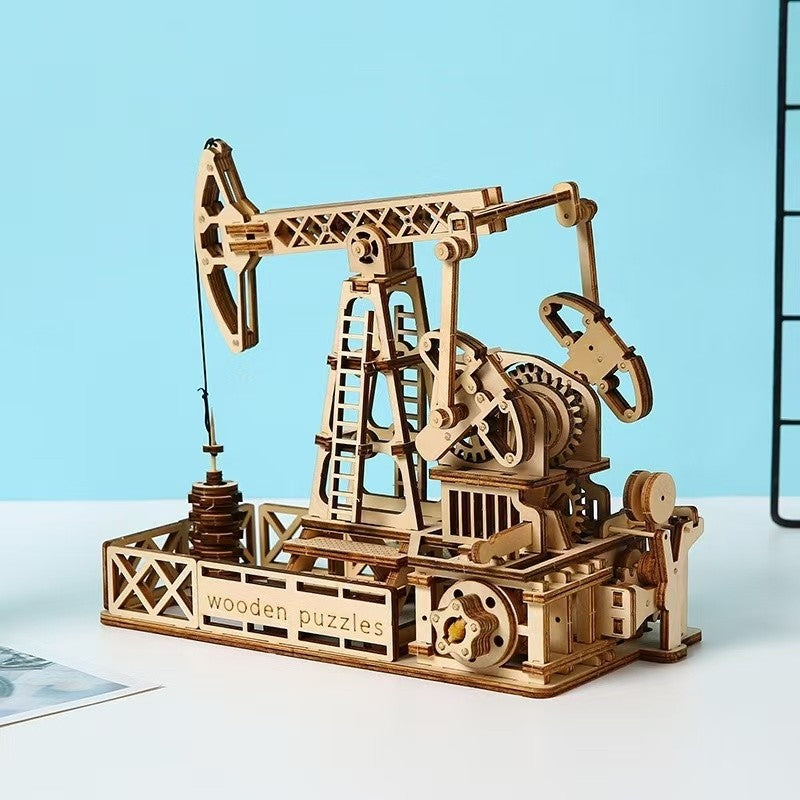 Oil Derrick 3D Wooden Puzzle