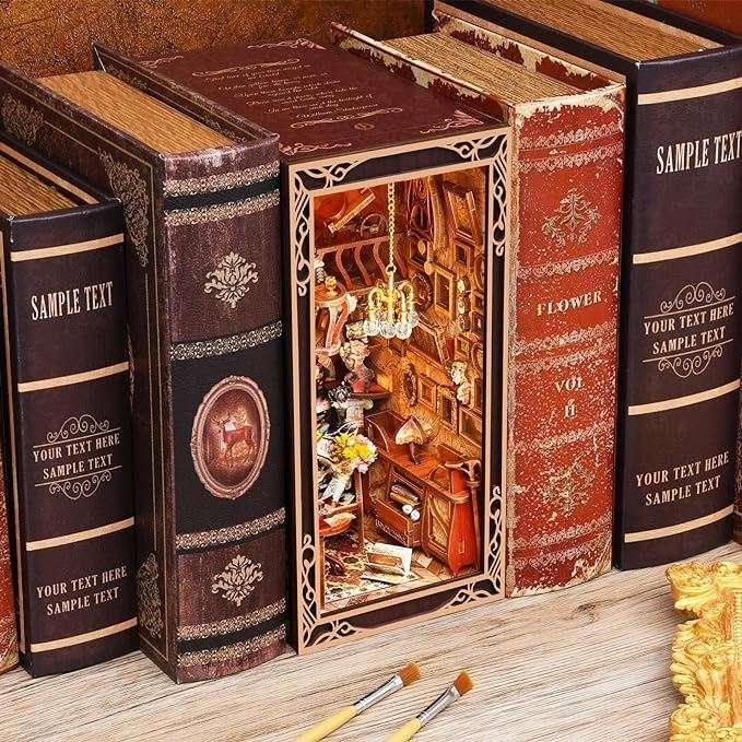 Painter's Day at Dusk DIY Book Nook Kit | Art Nouveau Inspired