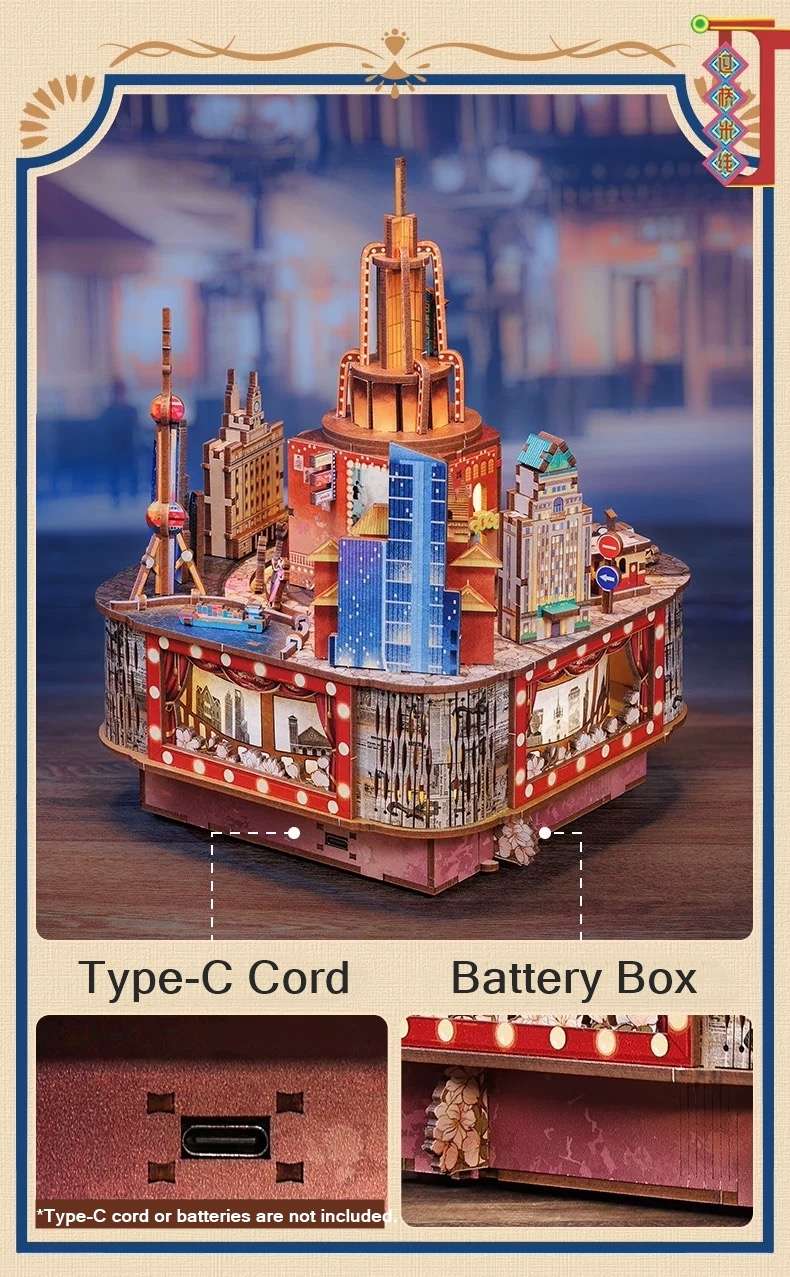Paramount Ballroom DIY Music Box 3D Puzzle Kit