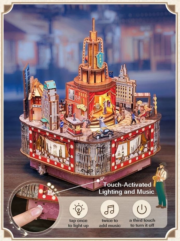 Paramount Ballroom DIY Music Box 3D Puzzle Kit