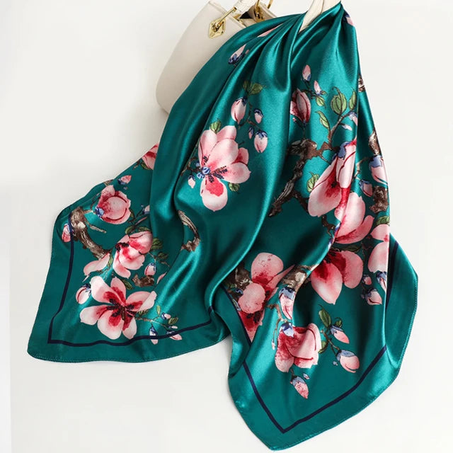 Multi-Colored Premium Quality Luxury Silk Scarf