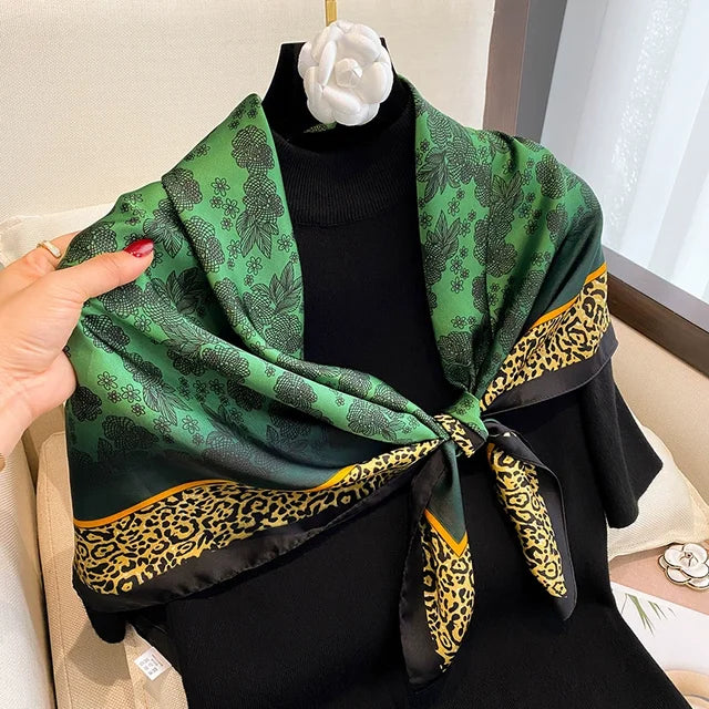 Multi-Colored Premium Quality Luxury Silk Scarf