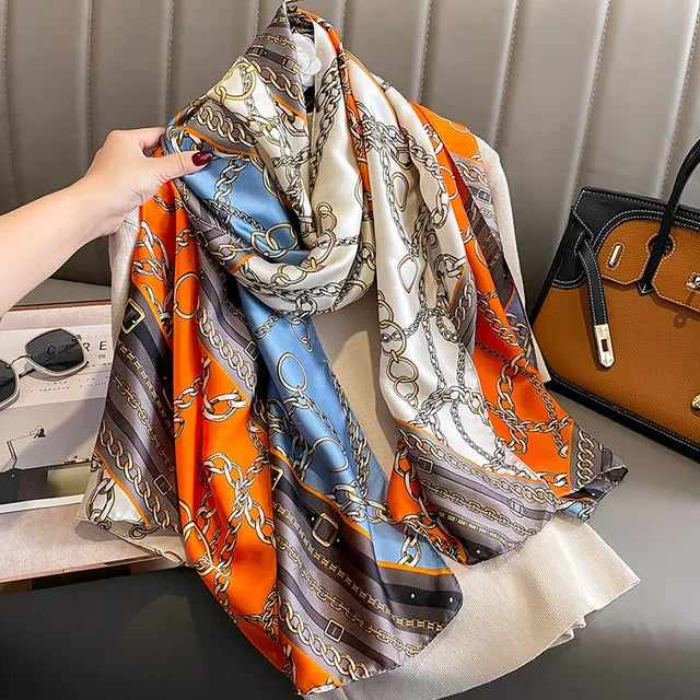 Paris Series Premium Quality Luxury Silk Scarf