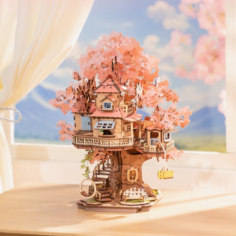 Sakura Tree House 3D Wooden Puzzle
