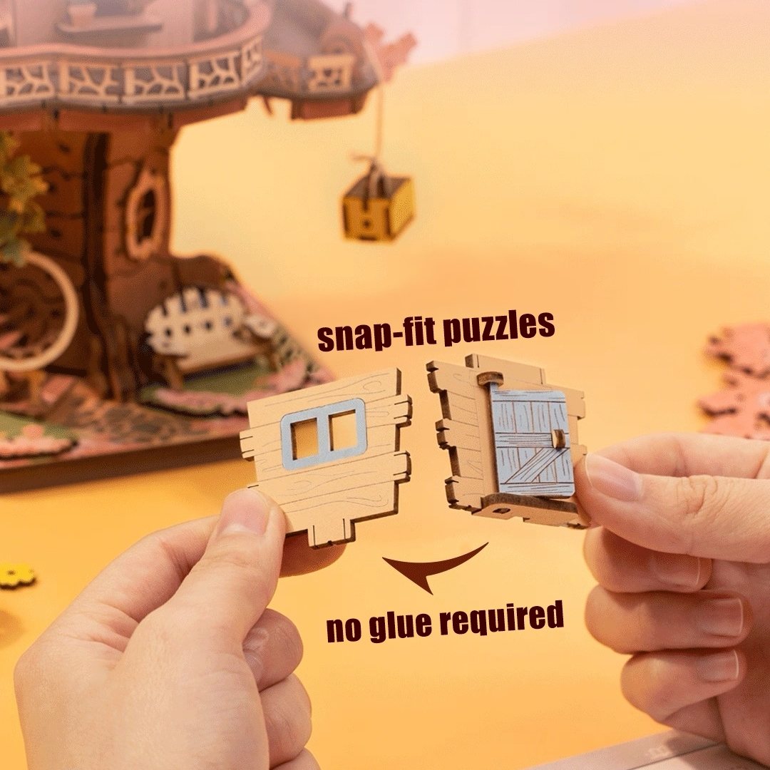 Sakura Tree House 3D Wooden Puzzle