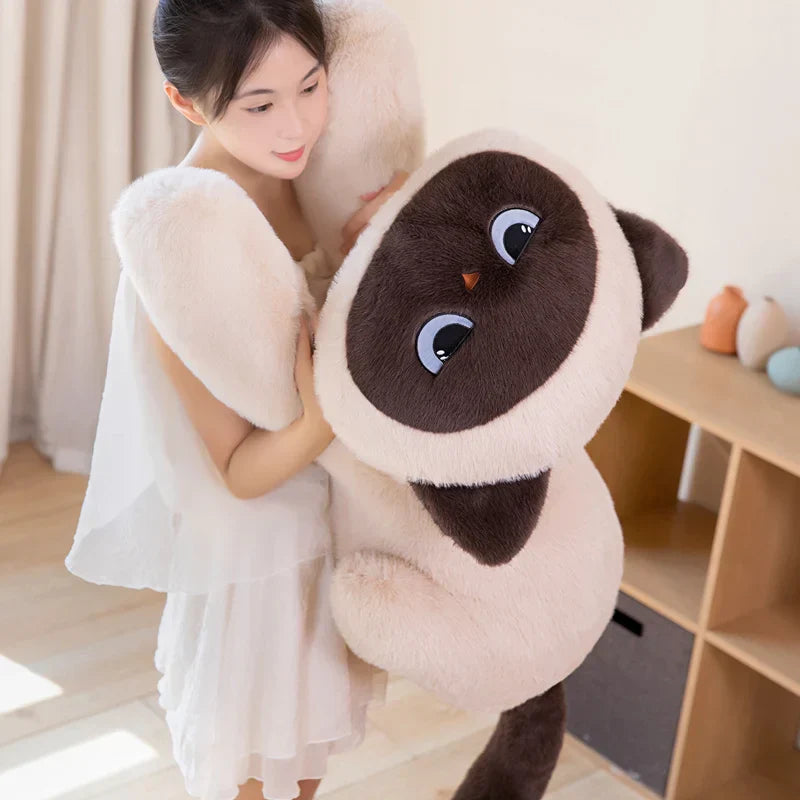 Momo the Long Kawaii Siamese Cat Plush