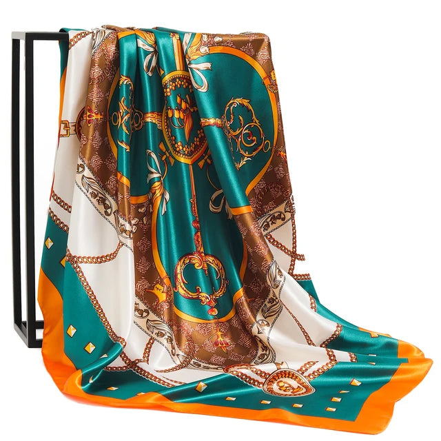 Multi-Colored Premium Quality Luxury Silk Scarf