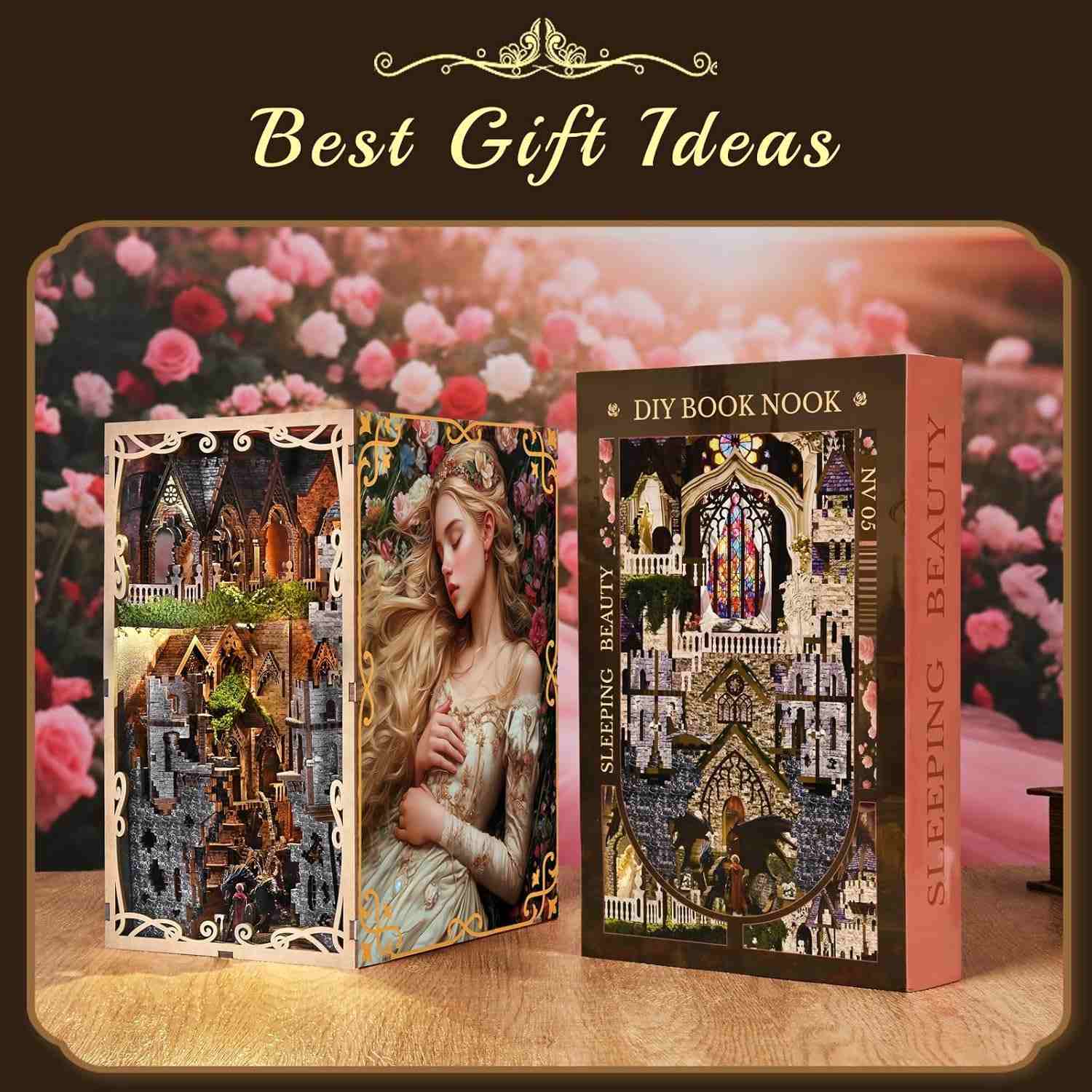 Sleeping Beauty DIY Wooden Book Nook Kit