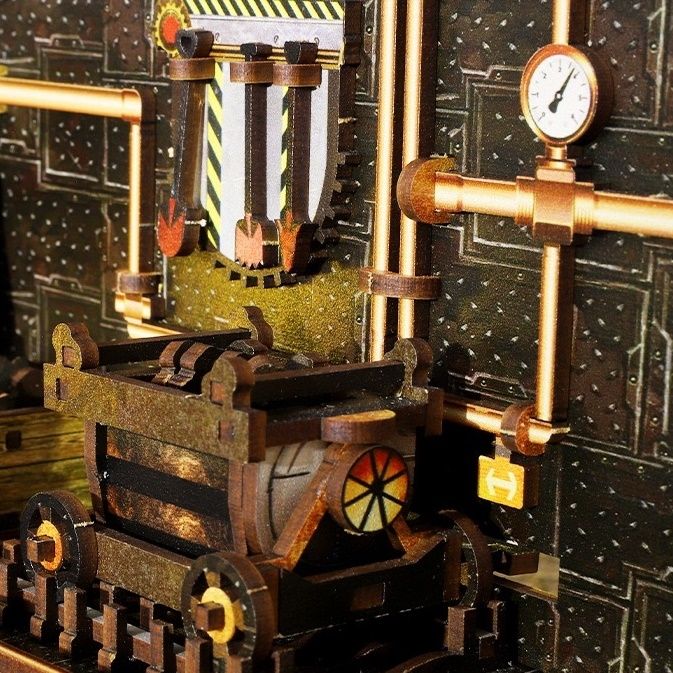 Steampunk World DIY Book Nook Kit | Vintage Mechanical-Punk