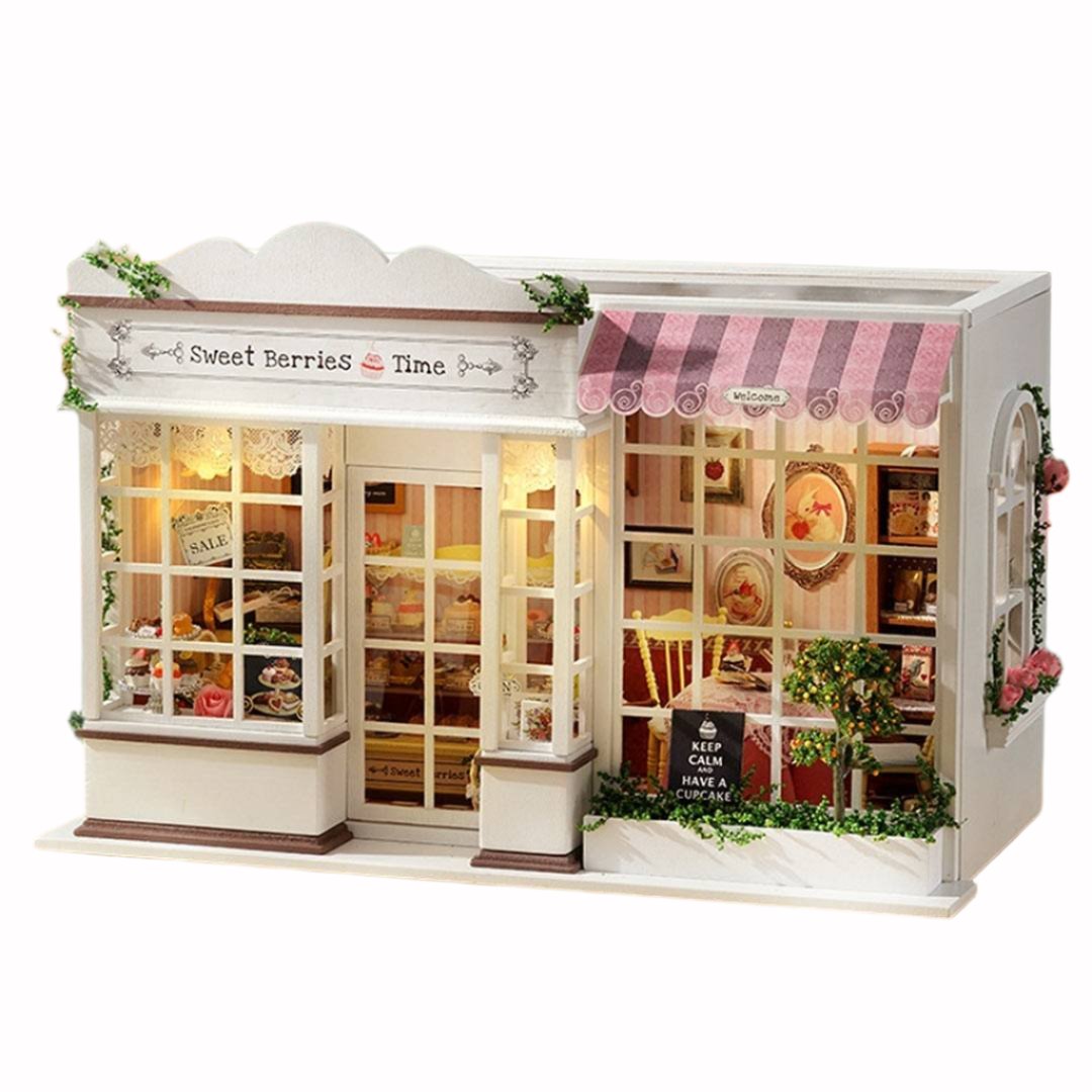 Sweet Berries Time Dessert Shop DIY Dollhouse Kit