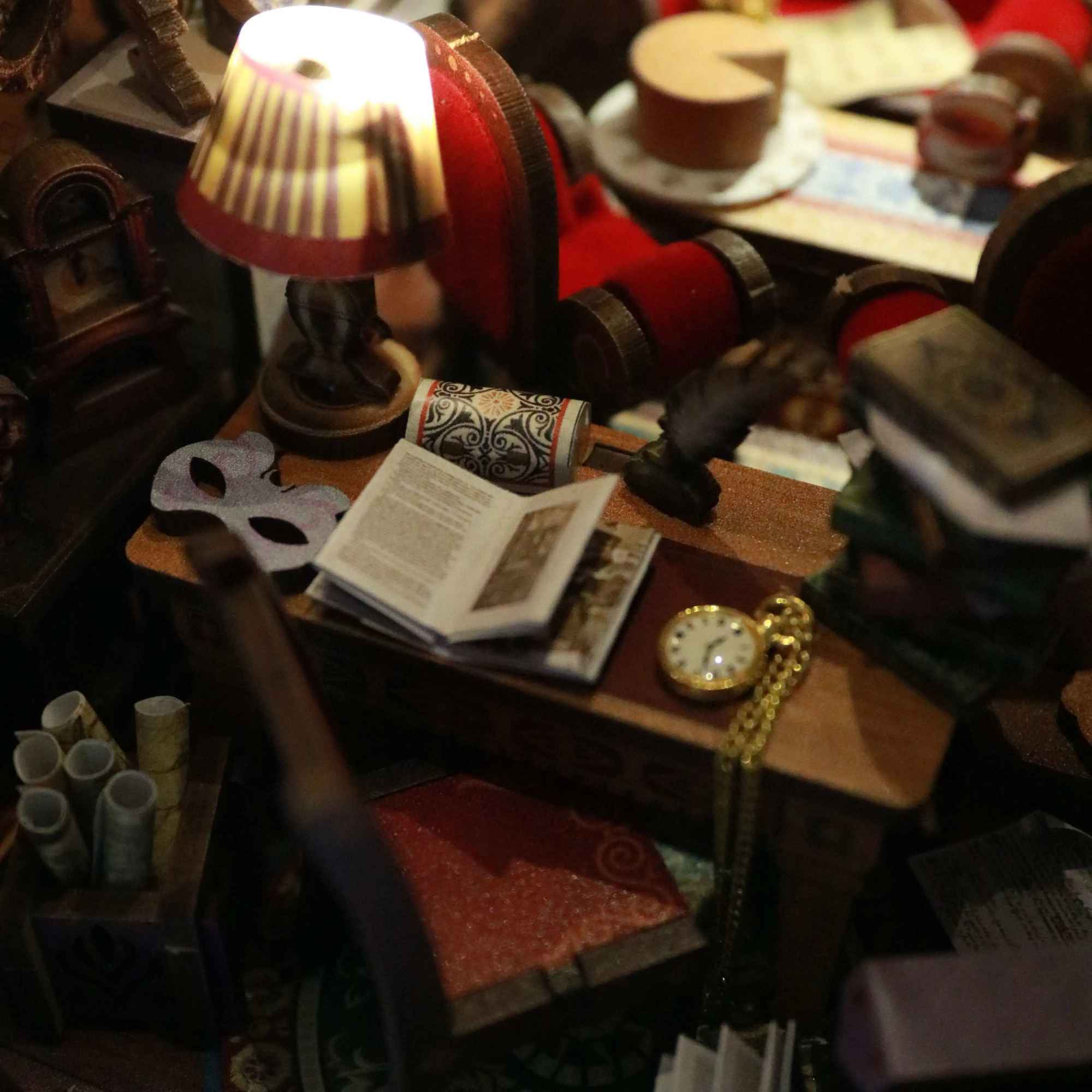 The Cat Bureau DIY Book Nook Kit | Double-sided Miniatures