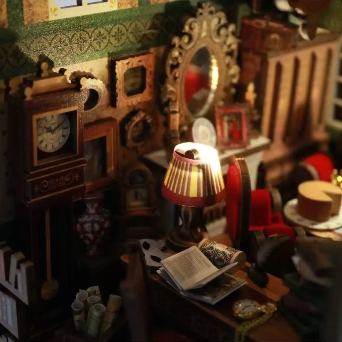 The Cat Bureau DIY Book Nook Kit | Double-sided Miniatures