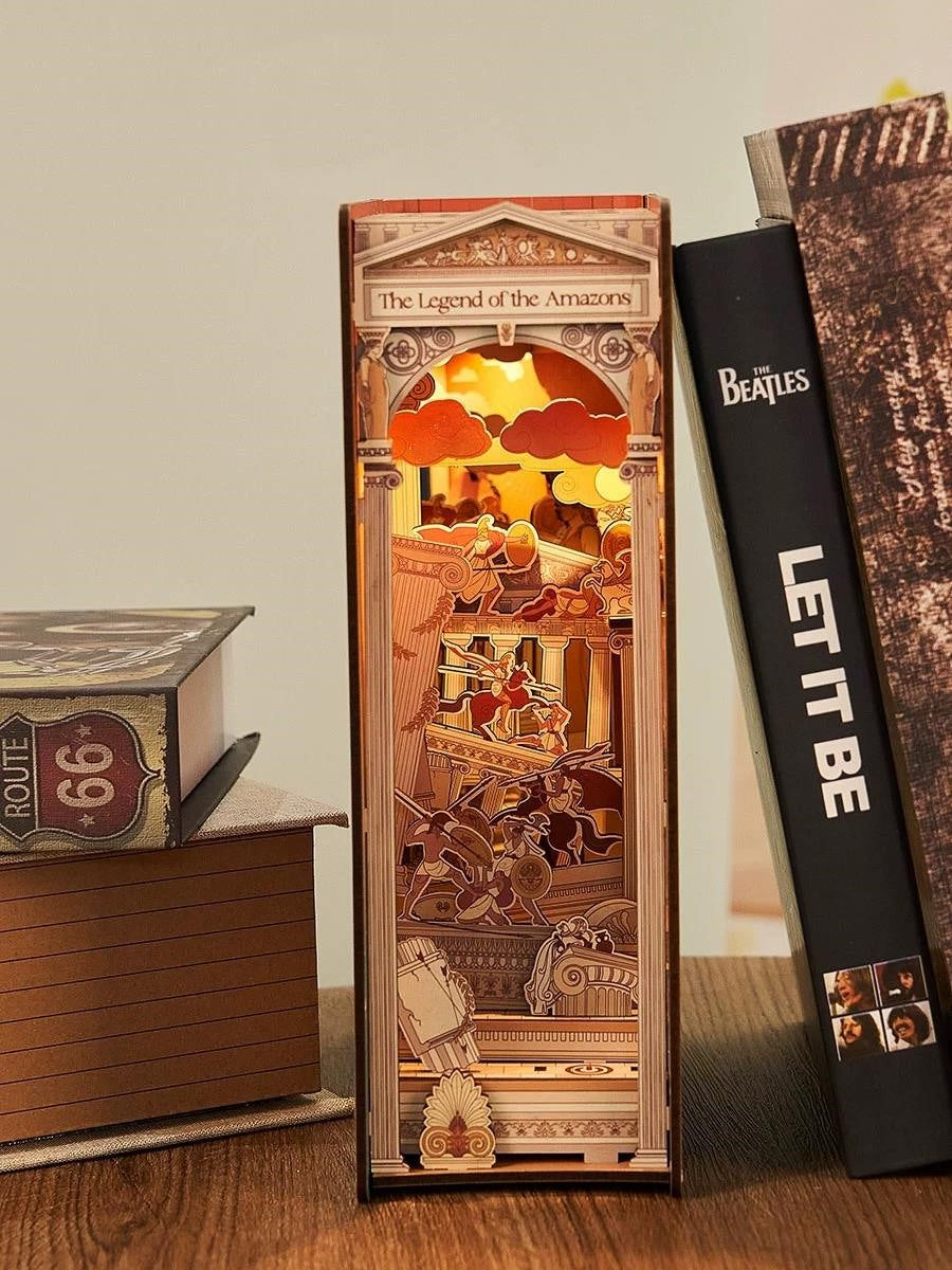 The Legend of the Amazons DIY Book Nook | Greek Art Inspired