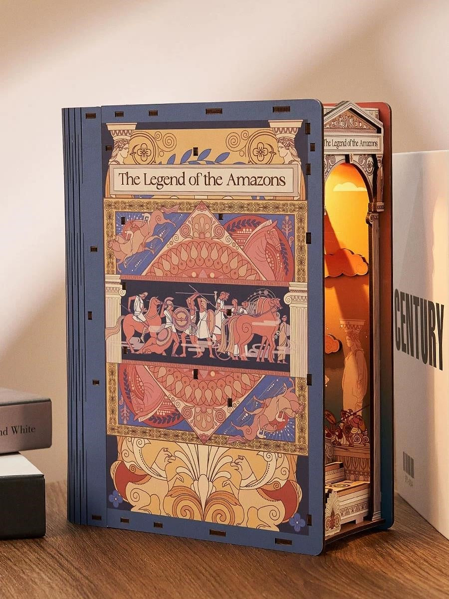 The Legend of the Amazons DIY Book Nook | Greek Art Inspired