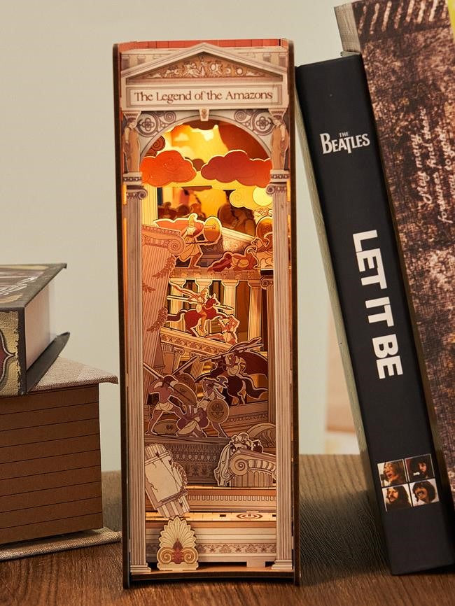 The Legend of the Amazons DIY Book Nook | Greek Art Inspired