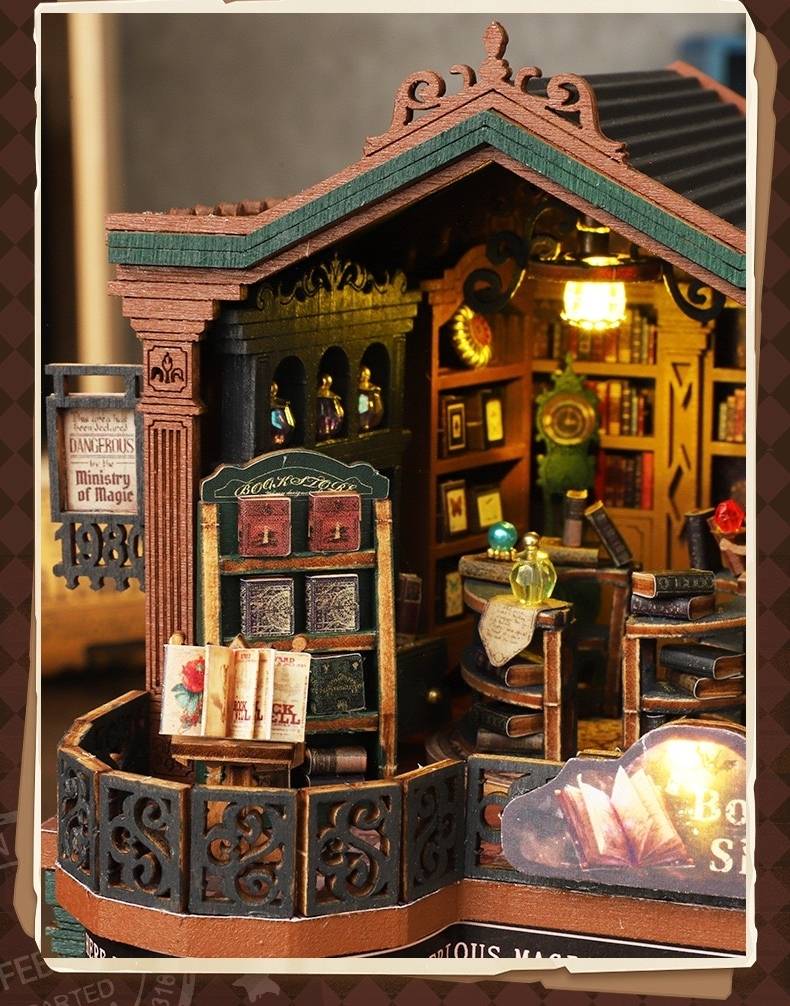 Twilight Bookstore DIY Miniature House Kit