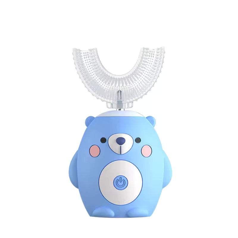 Children's U-Shape 360¬∞ Electric Ultrasonic Toothbrush, with Light Therapy, Rechargeable & Waterproof Design, for 3-9 Years Kids