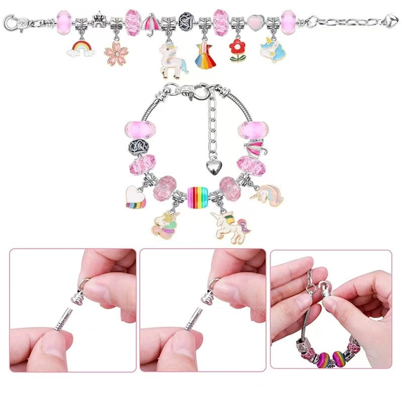 Unicorn Advent Calendar Christmas Countdown Bracelet Set